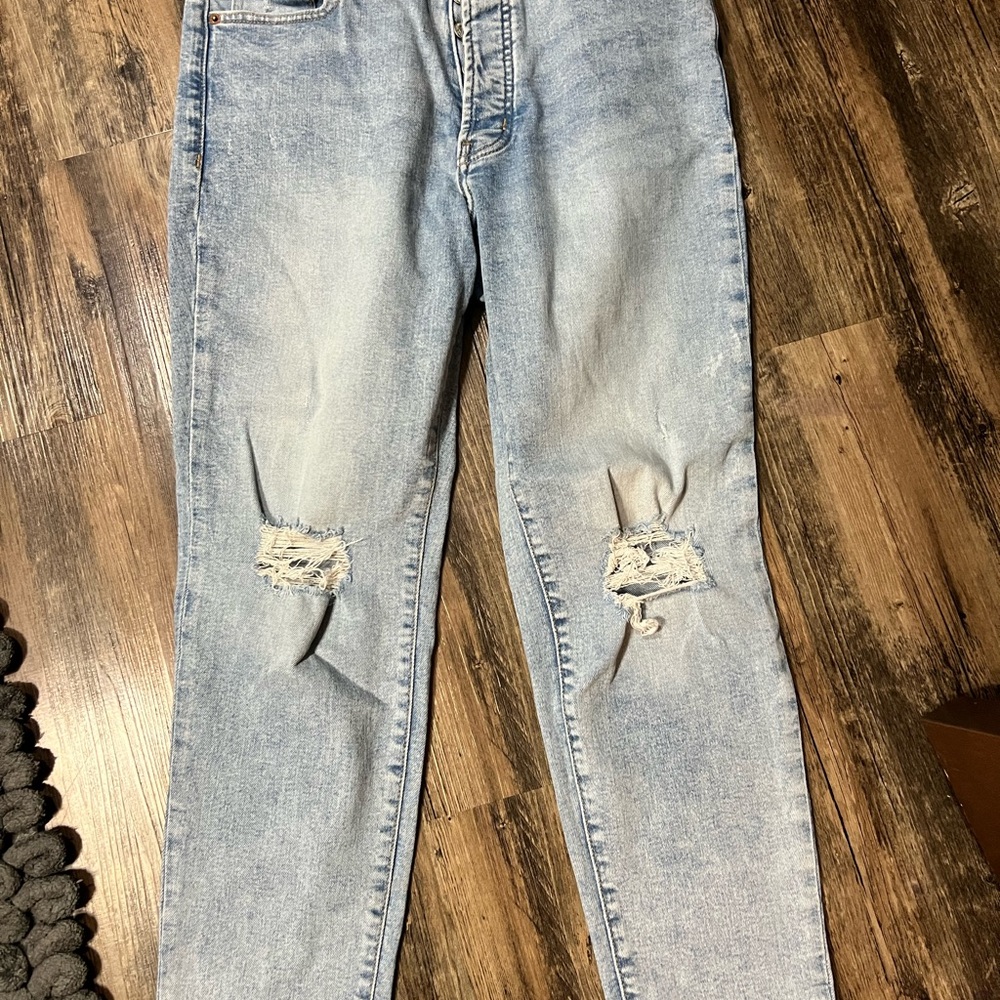 Old Navy Light Blue Ripped Skinny Jeans